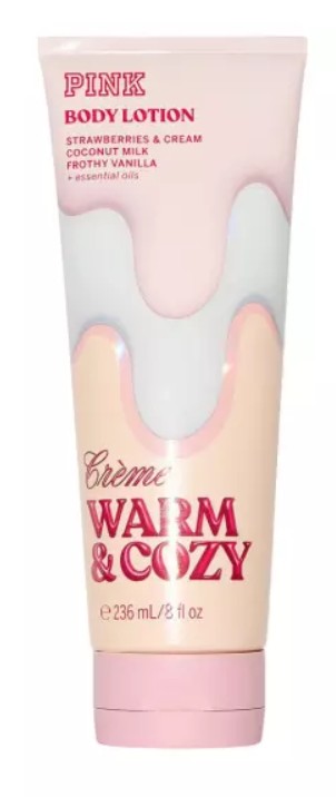 Pink body lotion warm & cozy 236ml