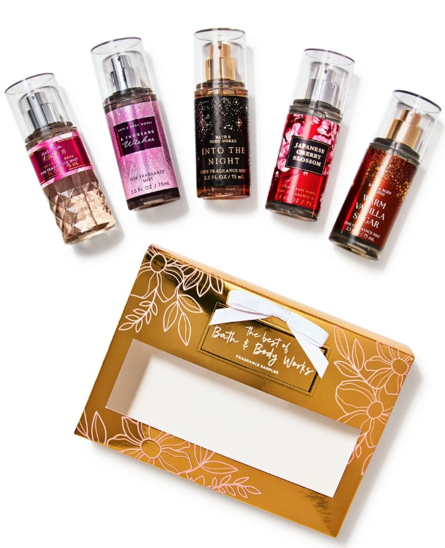 Bath & Body Works Travel Size 5 Mini Mist Gift Box