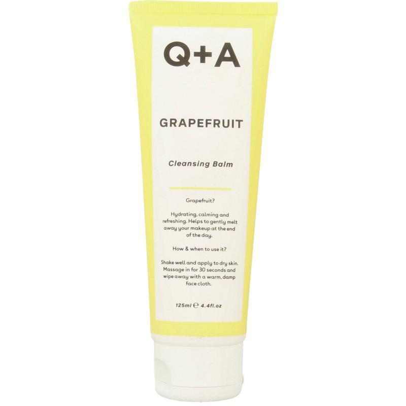 Q+A . grapefruit cleansing balm .