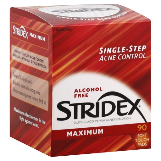 [9968] Stridex Acne Pads – 90 Cotton Swabs