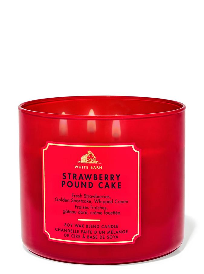 Bath & Body Works Strawberry Pound  Candle