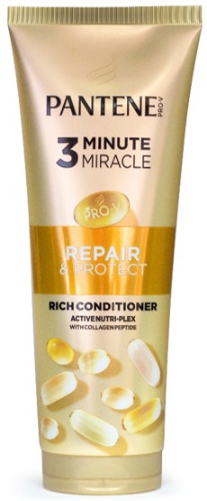 Pantene 3MM REPAIR&PROTECT 220ML  بانتين بلسم 3 دقائق للحماية و الترميم 220 مل