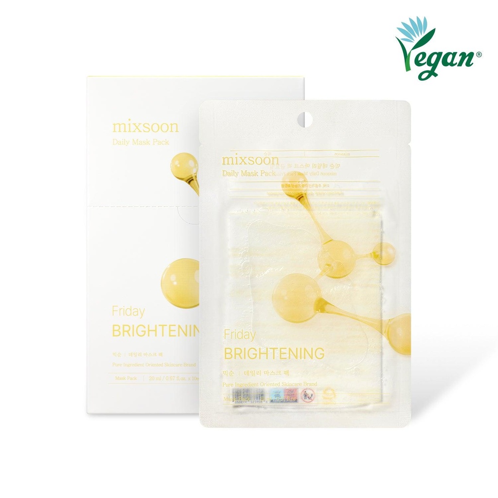 mixsoon daily mask pack niacinamide fraiday