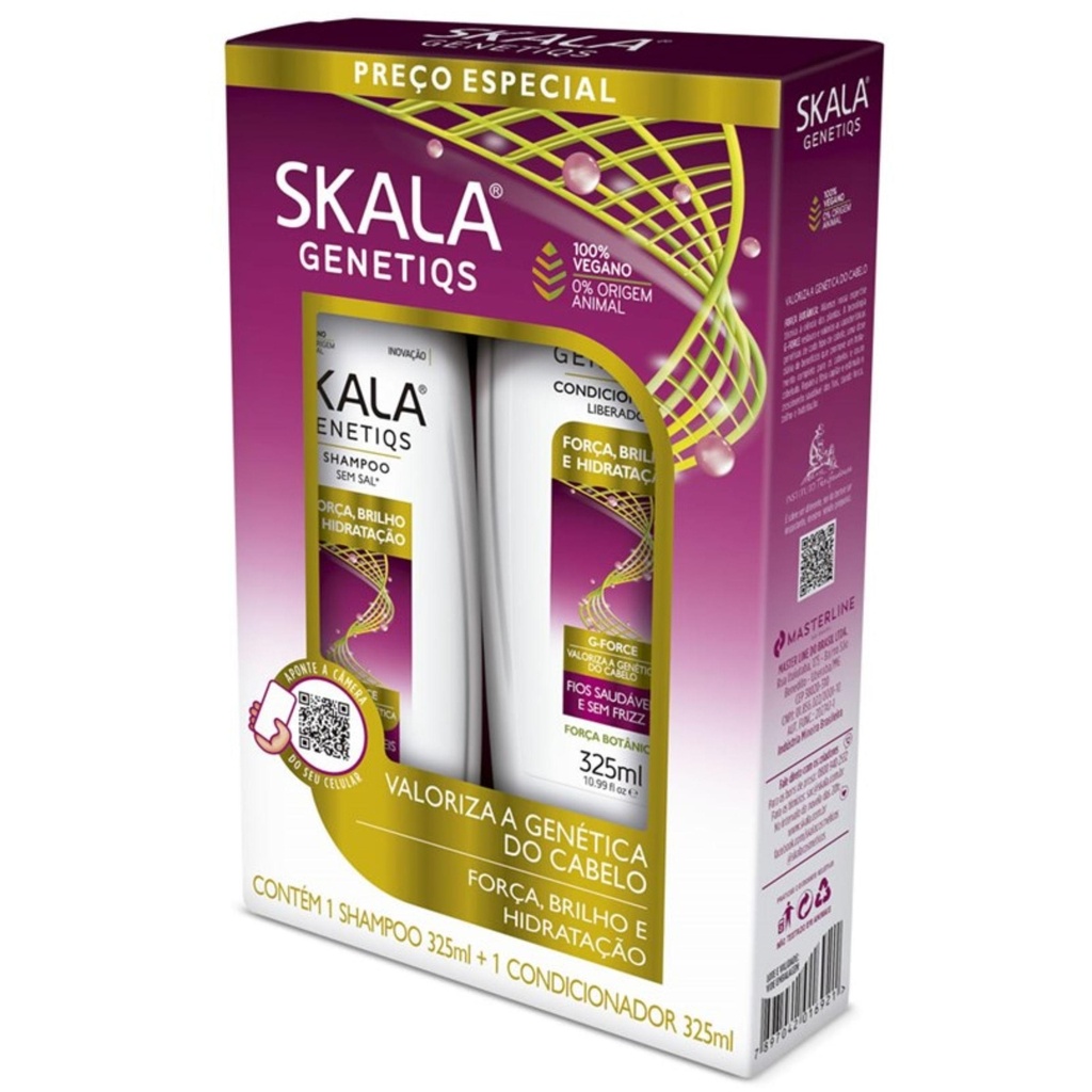 Kit Skala Genetiqs Shampoo 325ml + Condicionador 325ml