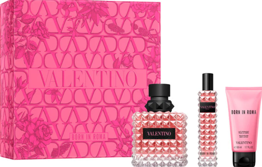 Valentino Donna Born In Roma EDP 100ml 3 Piece Gift Set