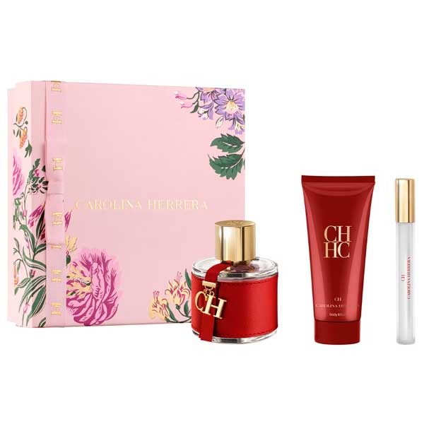 Carolina Herrera Ch Eau De Toilette Spray 100ml Set 3 Pieces