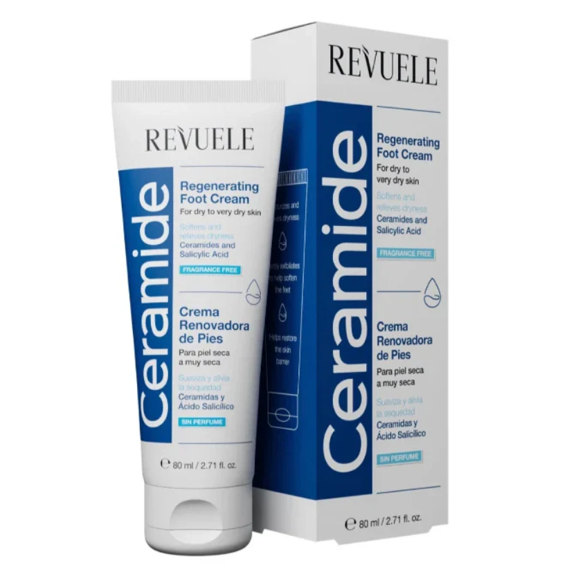 Revuele Ceramide Regenerating Foot Cream - 80ml | ريفويل كريم مجدد للأقدام بالسيراميدات - 80 مل