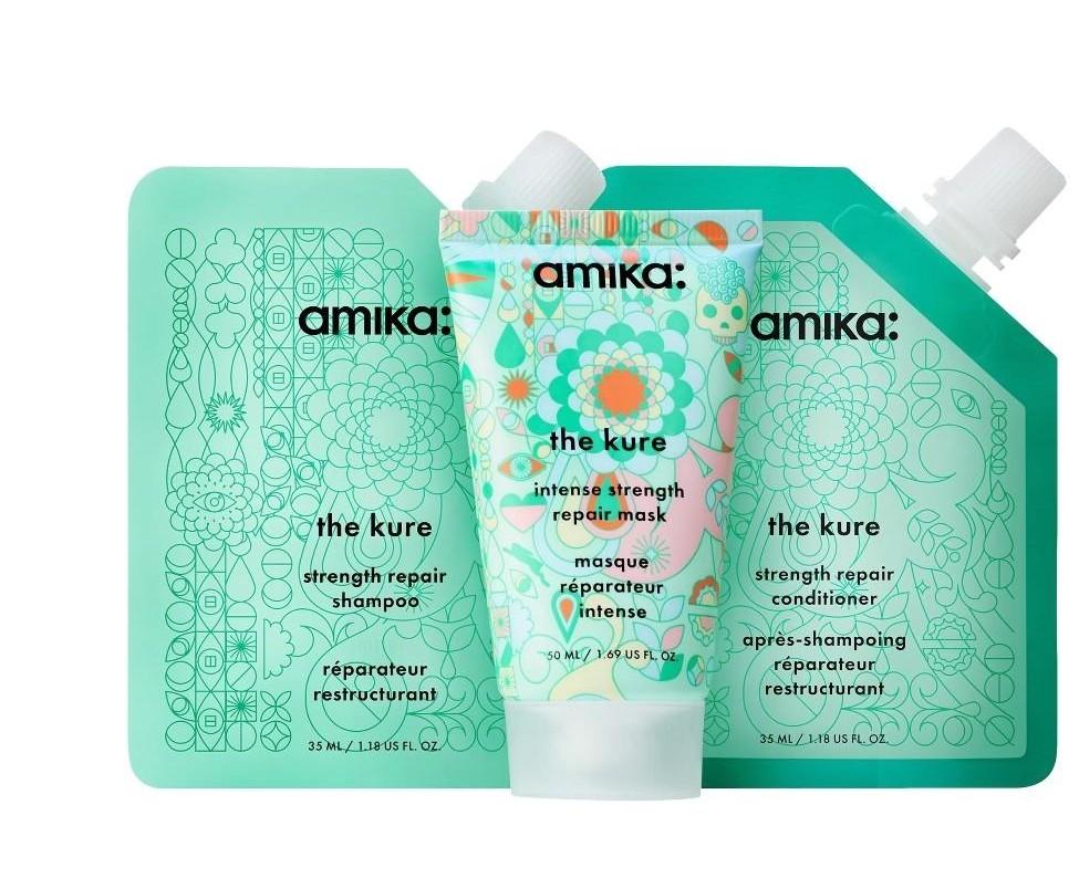 Amika Kure Strength (shampoo 35ml + conditioner 35ml + mask 50 ml)