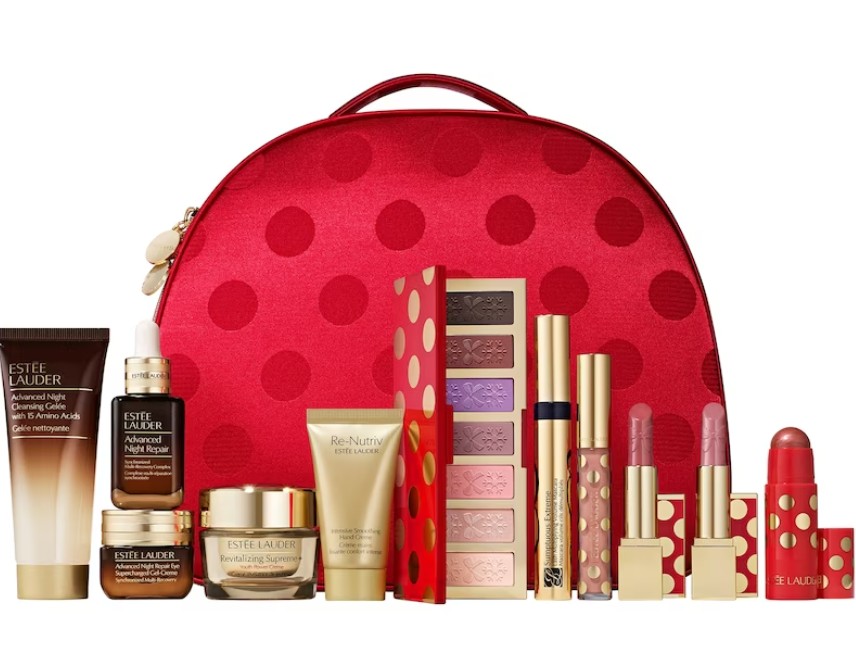 estee lauder includes 9 full size
