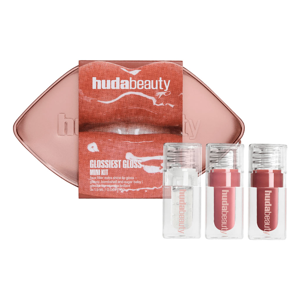 HUDA BEAUTY Glossiest Gloss Trio Mini Kit