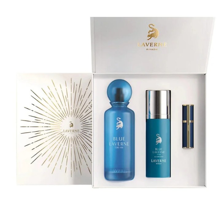BLUE LAVERNE 7AM PKG EDP 200+BODY SPRAY 100+REFILL