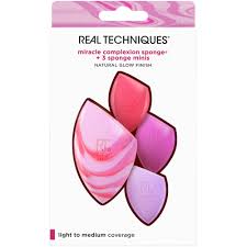 Real Techniques miracle coplexion sponge + 3 sponge minis