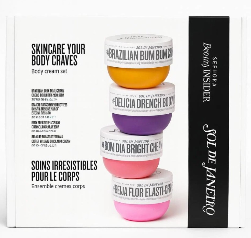 Sol de Janeiro Skincare Your Body Craves Set of 4 Body Creams 25ml Each