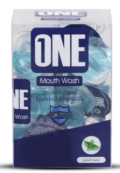 ون غسول الفم بالكبسولات المتطورة بنكهة النعناع- 20 كبسولة x15مل