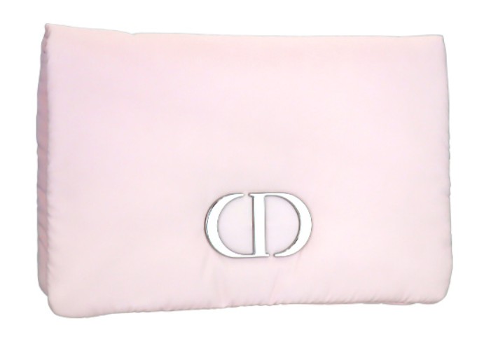 DIOR Light Pink Fabric Clutch Bag