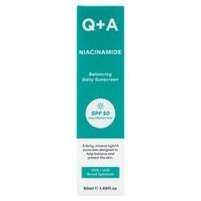 Q+A Niacinamide SPF 50 Balancing Daily Sunscreen