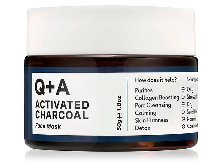 Q+A Activated Charcoal Detox Face Mask