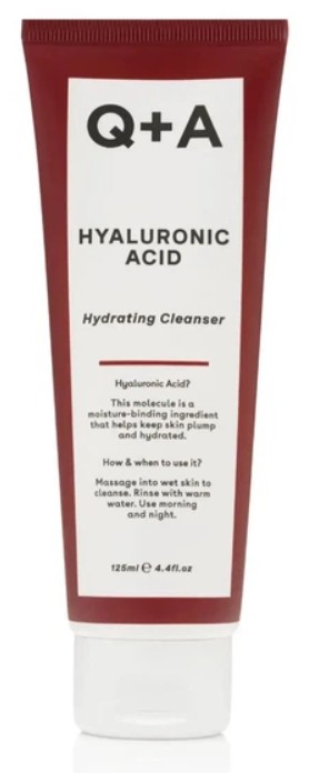 Q+A hyaluronic acid hydrating cleanser