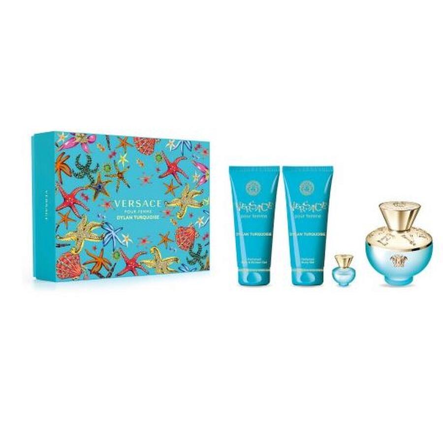 VERSACE - Dylan Turquoise Pour Femme Eau De Toilette Set 4pcs