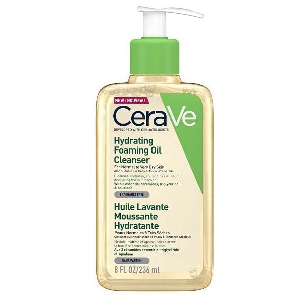 cerave hydrating foaming oil 236 ml