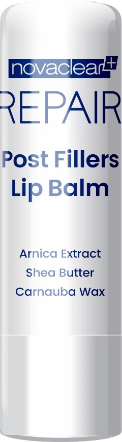 novaclean repair post fillers lip balm