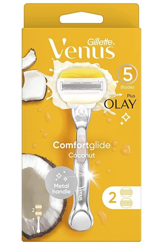 Gillette Venus Olay Coconut Handle + 2 Blades