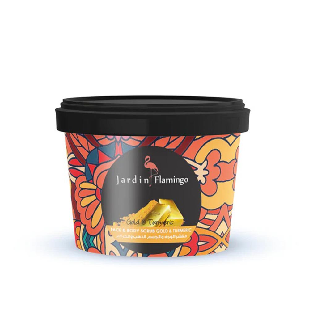 مقشر للوجه والجسم بالكركم والذهب 400 جرام