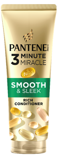 Pantene 3MM SMOOTH&SLEEK 220ML  بانتين بلسم 3 دقائق لنعومة وفك تشابك الشعر 220 مل         