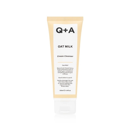 Q+A . oat milk cream cleanser .