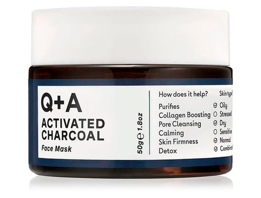 Q+A Activated Charcoal Detox Face Mask