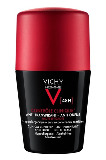 VICHY- DEODRANT ROOL ON BLACK FOR MEN