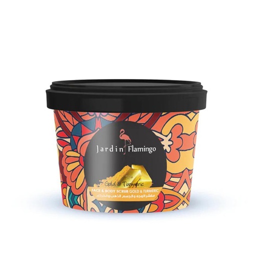 مقشر للوجه والجسم بالكركم والذهب 400 جرام