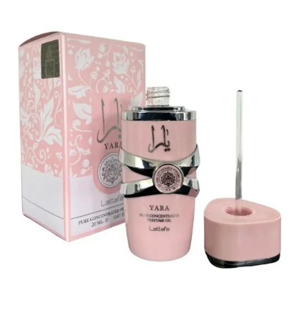 Lattafa Ladies Yara Rose Perfume Oil 0.67 oz
