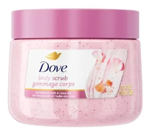Body Scrub With Himalayan Salt And Rose Oil By Dove - 425g