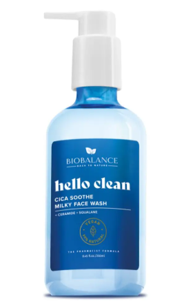 BIOBALANCE Hello Clean Cica Soothe Milky Face Wash 